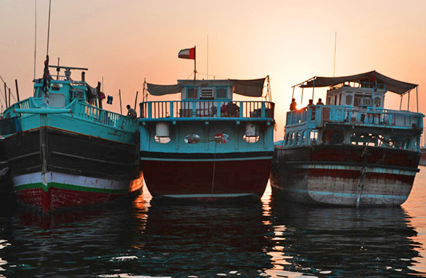 Dhows at sunset 2